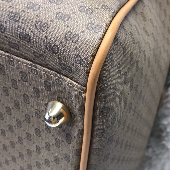 GUCCI DUFFLE TRAVEL BAG  WEEKENDER VINTAGE SHERRY - Picture 4 of 16